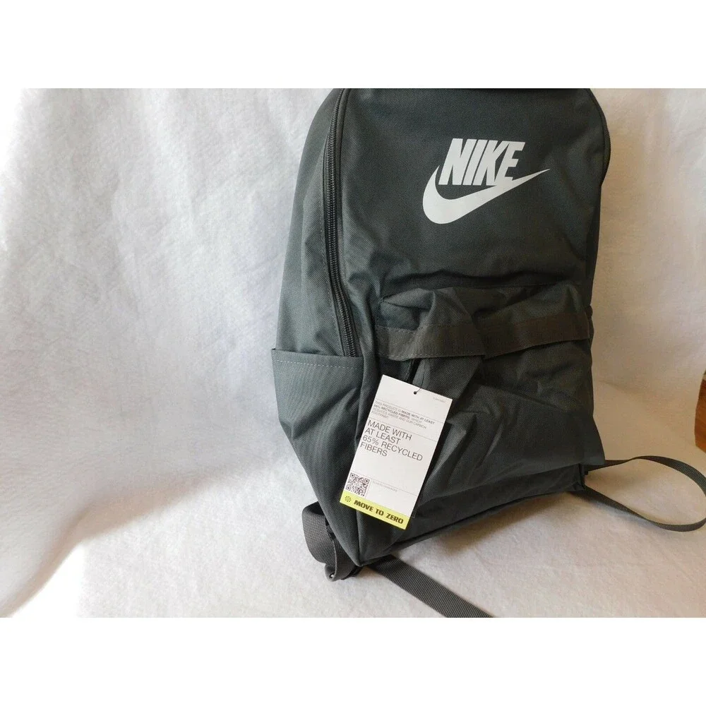 Nike School Gym Beach Backpack Gray and White ~NEW~